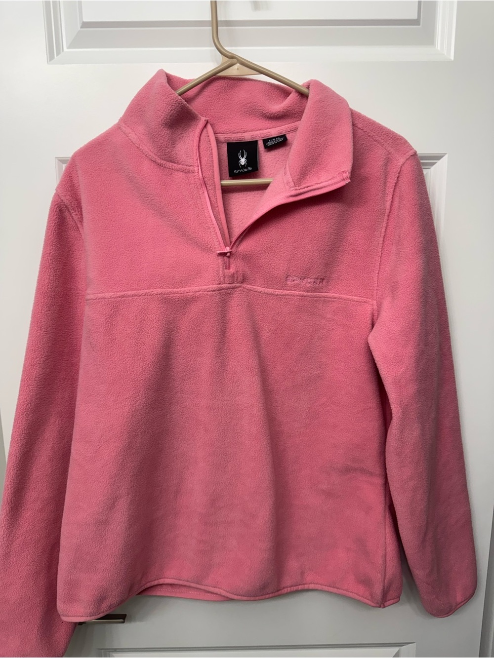Spyder Pink Quarter-Zip Fleece Pullover